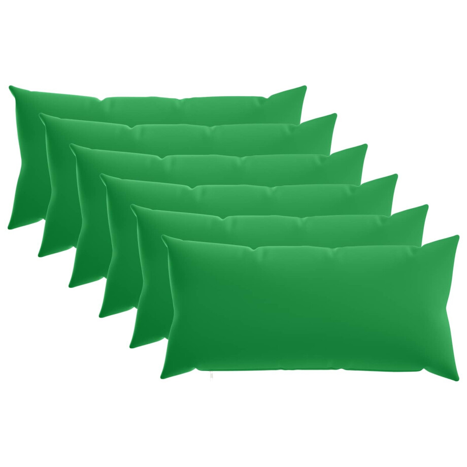 vidaXL Kussensloop 6 pcs HEERLEN Groen 40 x 70 cm Polyester vidaXL Kussensloop 6 pcs HEERLEN Groen 40 x 70 cm Polyester afbeelding 1