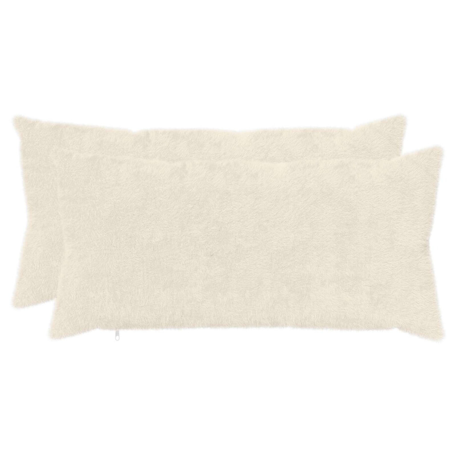 vidaXL Kussensloop 2 st HEERLEN Wit 40 x 70 cm Nep Konijnenbont vidaXL Kussensloop 2 st HEERLEN Wit 40 x 70 cm Nep Konijnenbont afbeelding 1