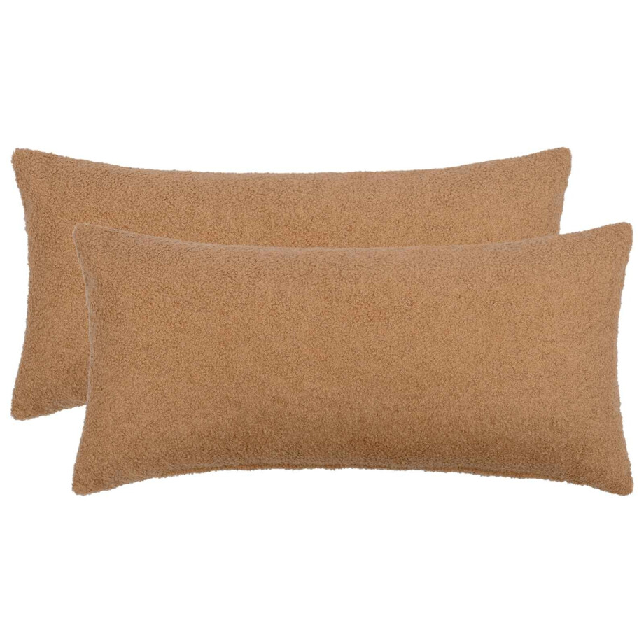 vidaXL Kussensloop 2 pcs HEERLEN Beige 40 x 80 cm Bouclé vidaXL Kussensloop 2 pcs HEERLEN Beige 40 x 80 cm Bouclé afbeelding 1