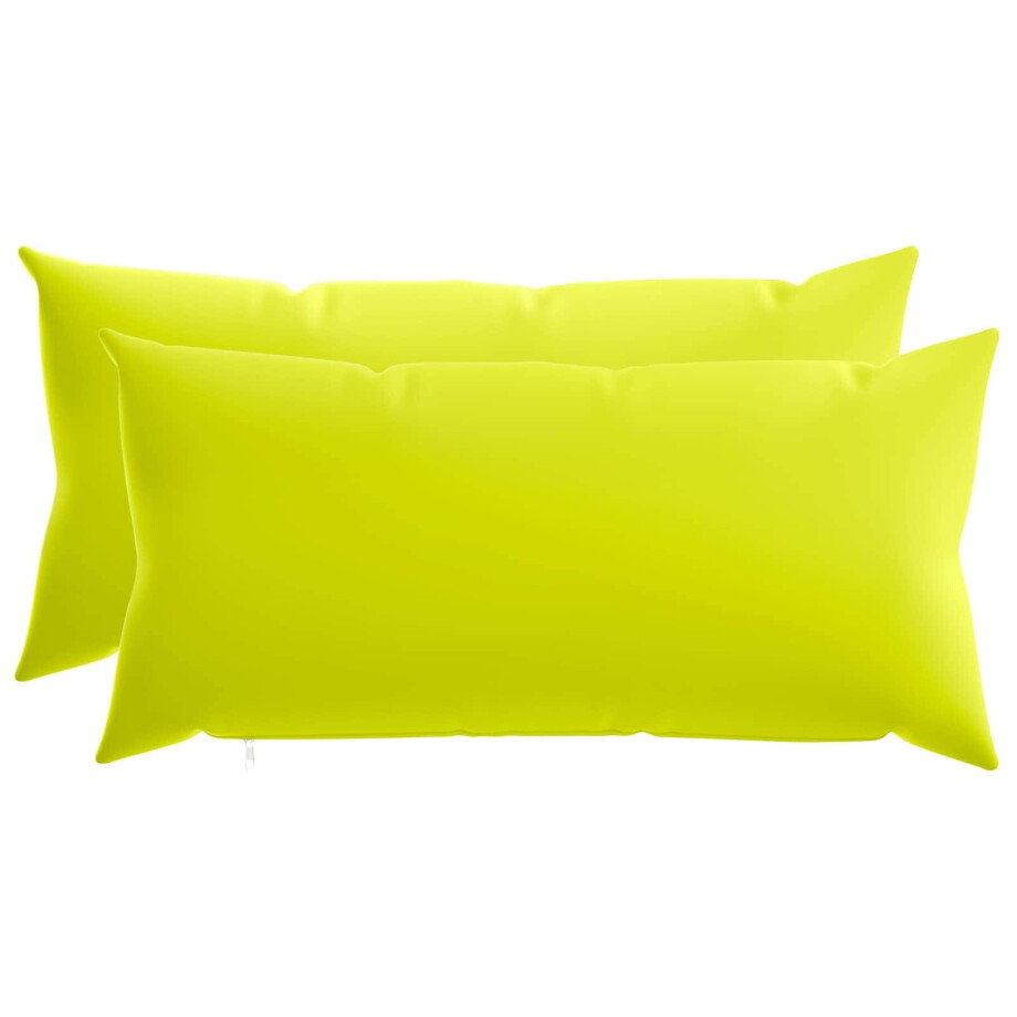vidaXL Kussensloop 2 pcs HEERLEN Helder groen 40 x 80 cm Polyester vidaXL Kussensloop 2 pcs HEERLEN Helder groen 40 x 80 cm Polyester afbeelding 1