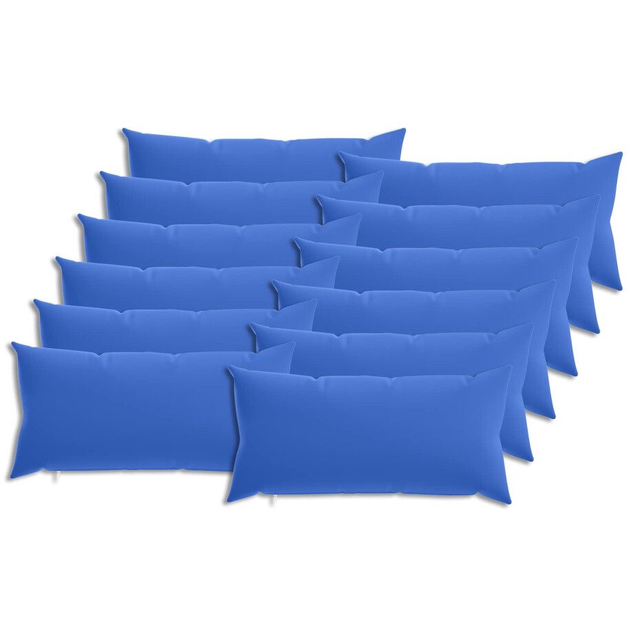vidaXL Kussensloop 12 st HEERLEN Koninklijk Blauw 40 x 80 cm Polyester vidaXL Kussensloop 12 st HEERLEN Koninklijk Blauw 40 x 80 cm Polyester afbeelding 1