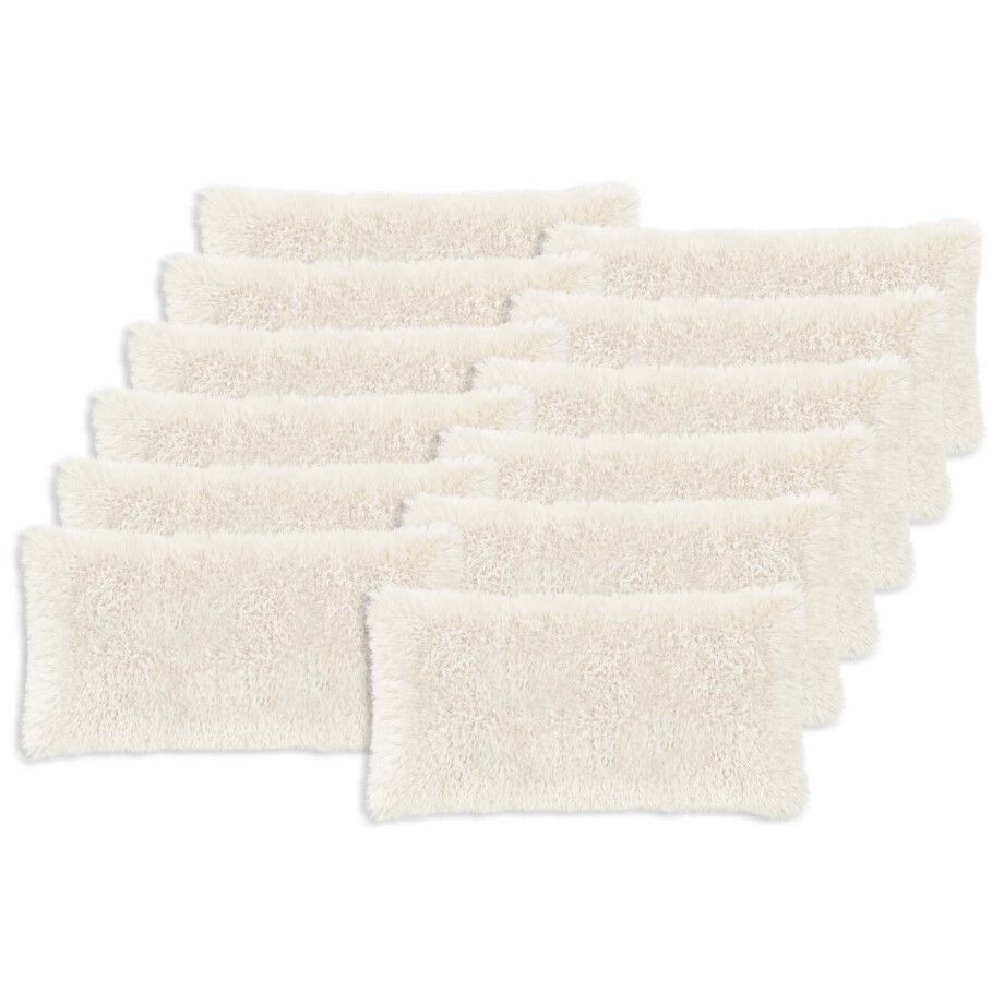 vidaXL Kussensloop 12 pcs HEERLEN Wit 40 x 80 cm PV Fleece vidaXL Kussensloop 12 pcs HEERLEN Wit 40 x 80 cm PV Fleece afbeelding 1