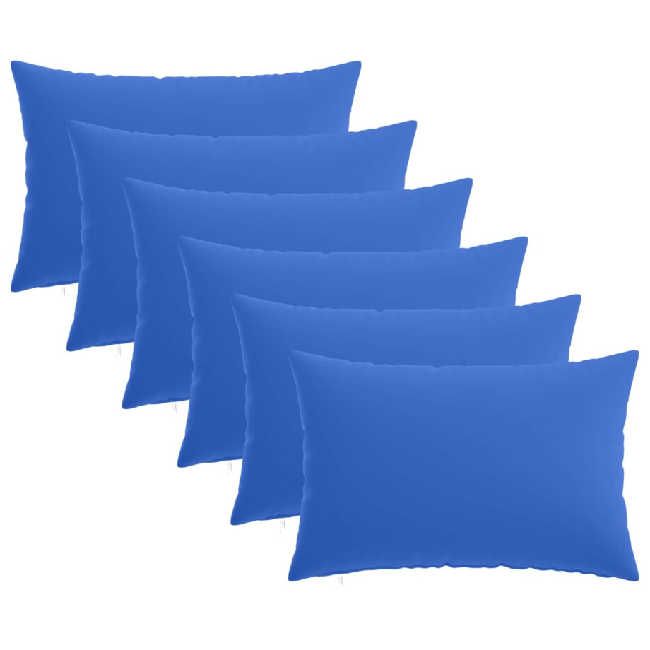 vidaXL Kussensloop 6 pcs HEERLEN Koninklijk Blauw 50 x 75 cm Polyester vidaXL Kussensloop 6 pcs HEERLEN Koninklijk Blauw 50 x 75 cm Polyester afbeelding 1