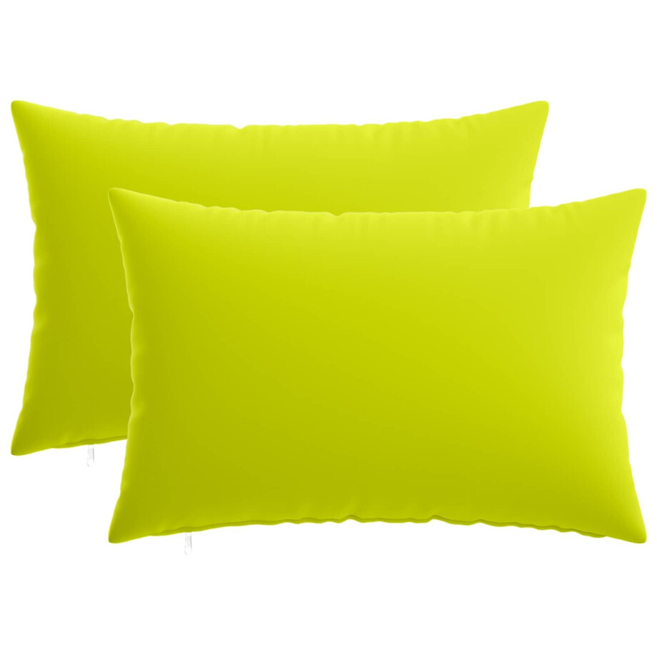vidaXL Kussensloop 2 pcs HEERLEN Helder groen 50 x 80 cm Polyester vidaXL Kussensloop 2 pcs HEERLEN Helder groen 50 x 80 cm Polyester afbeelding 1