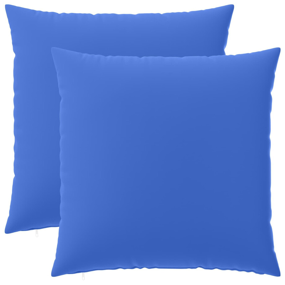 vidaXL Kussensloop 2 pcs HEERLEN Koninklijk Blauw 65 x 65 cm Polyester vidaXL Kussensloop 2 pcs HEERLEN Koninklijk Blauw 65 x 65 cm Polyester afbeelding 1