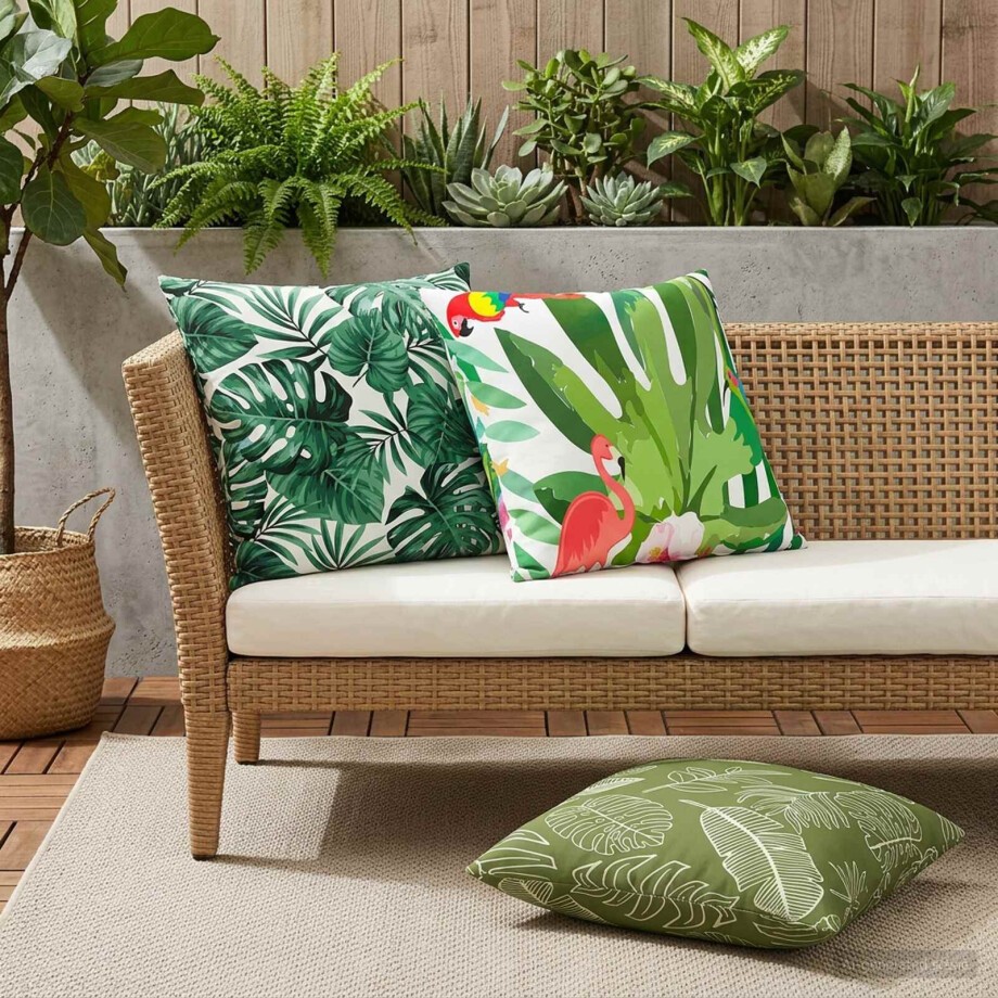 vidaXL Kussensloop 2 pcs HEERLEN Meerkleurig 65 x 65 cm Polyester afbeelding 1