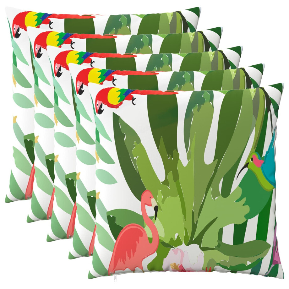 vidaXL Kussensloop 6 pcs HEERLEN Meerkleurig 65 x 65 cm Polyester vidaXL Kussensloop 6 pcs HEERLEN Meerkleurig 65 x 65 cm Polyester afbeelding 1