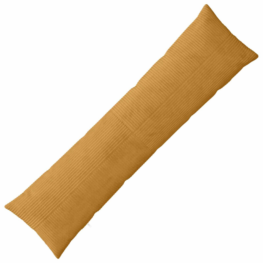 vidaXL Kussensloop ALMELO Geel 40 x 145 cm corduroy vidaXL Kussensloop ALMELO Geel 40 x 145 cm corduroy afbeelding 1