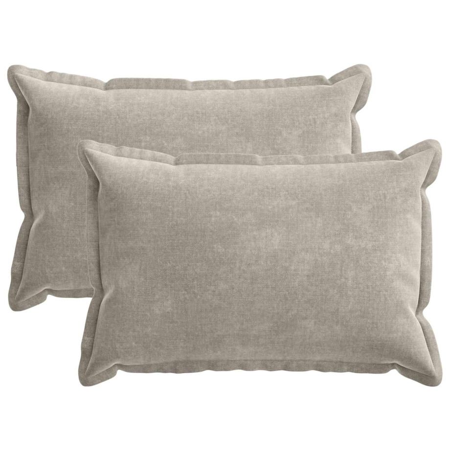 vidaXL Kussensloop 2 pcs HOUTEN Lichtgrijs 30 x 50 cm Chenille Stof vidaXL Kussensloop 2 pcs HOUTEN Lichtgrijs 30 x 50 cm Chenille Stof afbeelding 1