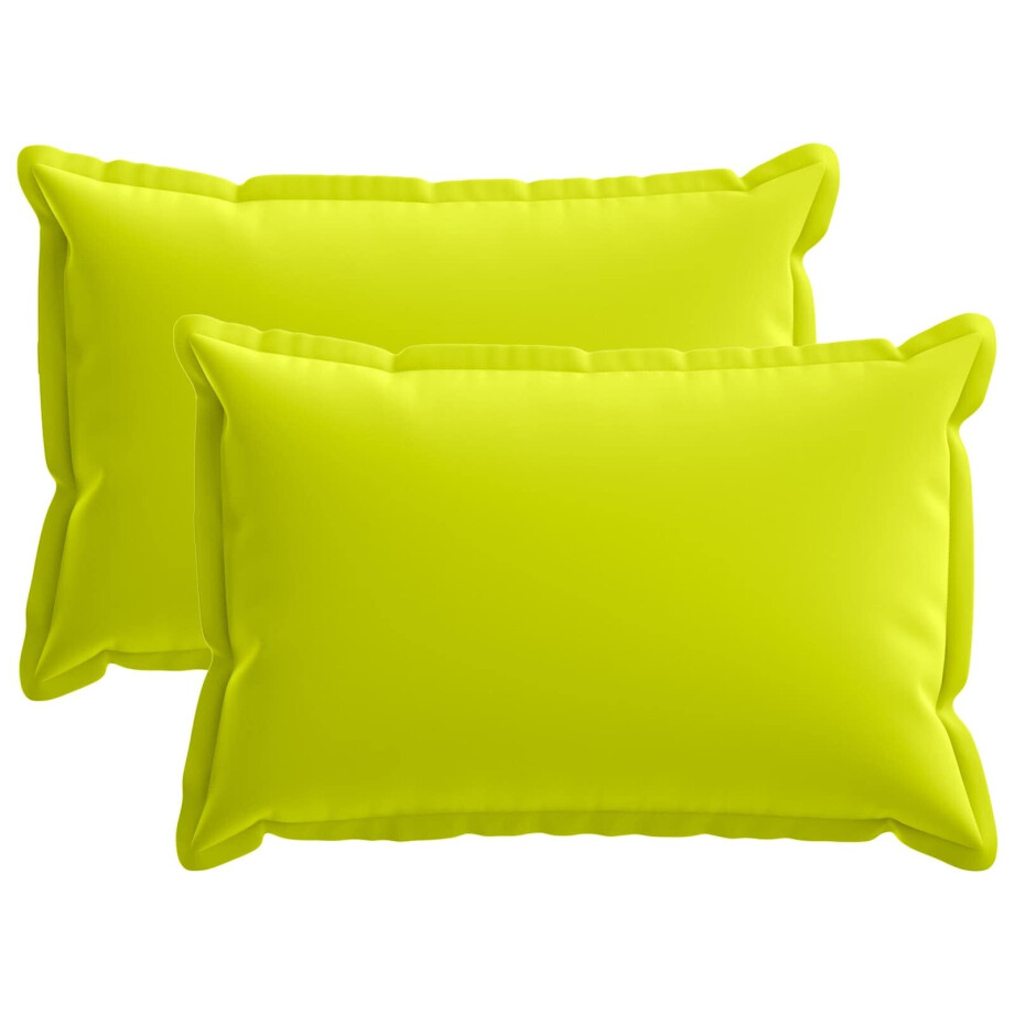 vidaXL Kussensloop 2 st HOUTEN Helder groen 30 x 50 cm Polyester vidaXL Kussensloop 2 st HOUTEN Helder groen 30 x 50 cm Polyester afbeelding 1