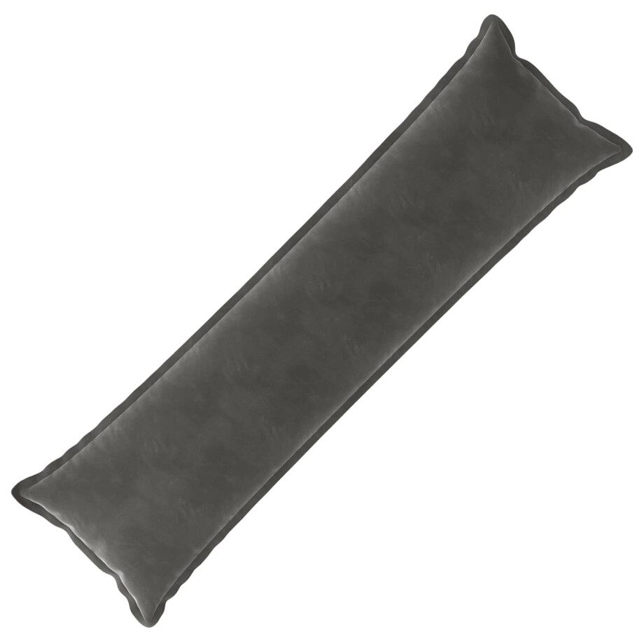 vidaXL Kussensloop HOUTEN Donkergrijs 40 x 145 cm Fluweel vidaXL Kussensloop HOUTEN Donkergrijs 40 x 145 cm Fluweel afbeelding 1