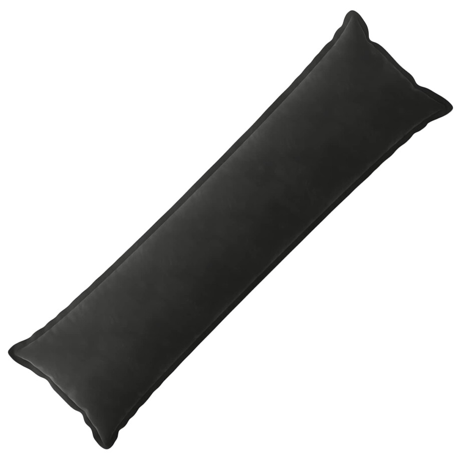 vidaXL Kussensloop HOUTEN Zwart 40 x 145 cm Fluweel vidaXL Kussensloop HOUTEN Zwart 40 x 145 cm Fluweel afbeelding 1