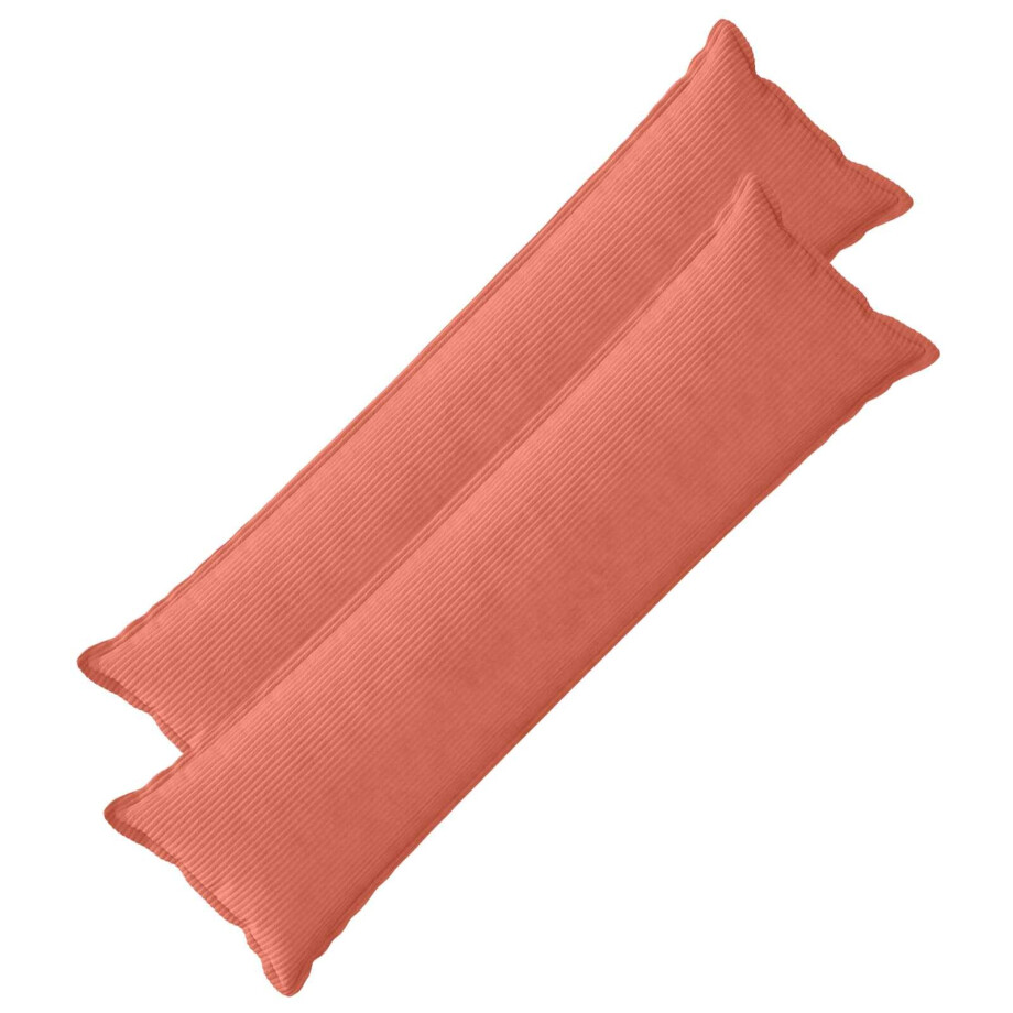 vidaXL Kussensloop 2 st HOUTEN Rood-oranje 40 x 145 cm corduroy vidaXL Kussensloop 2 st HOUTEN Rood-oranje 40 x 145 cm corduroy afbeelding 1