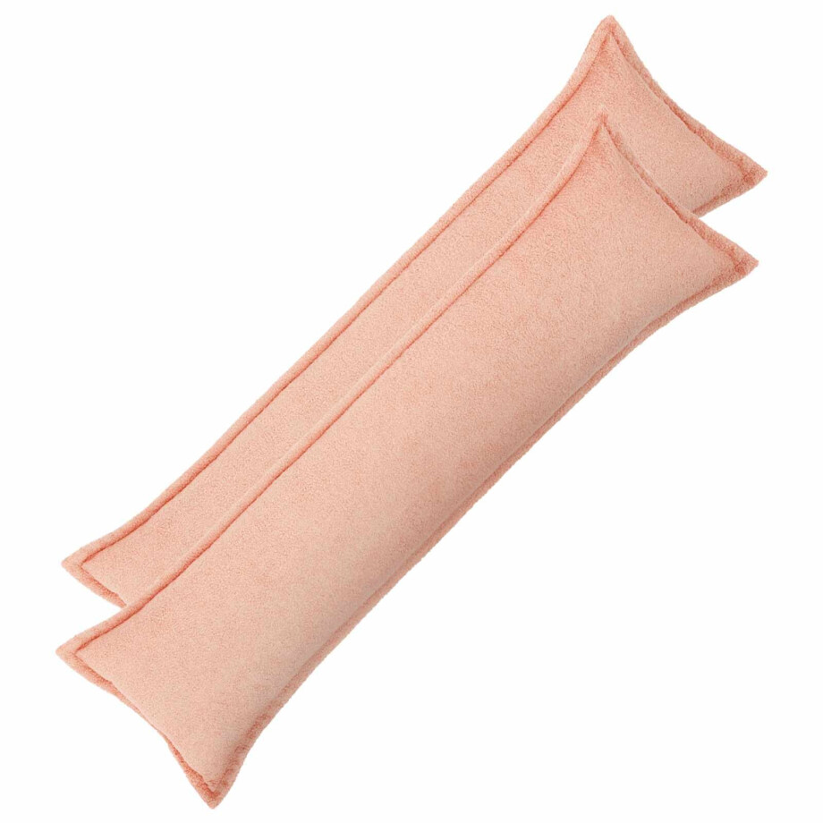 vidaXL Kussensloop 2 pcs HOUTEN Roze 40 x 145 cm Bouclé vidaXL Kussensloop 2 pcs HOUTEN Roze 40 x 145 cm Bouclé afbeelding 1