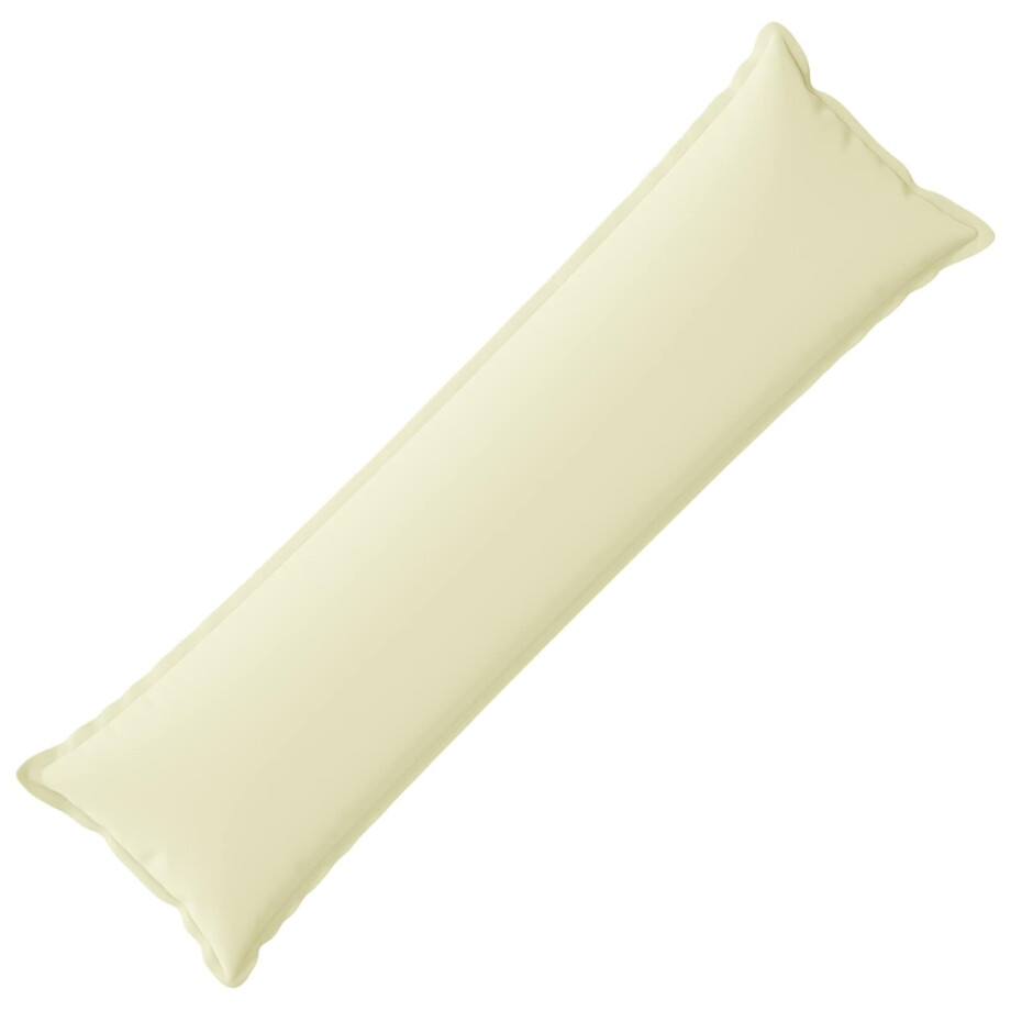 vidaXL Kussensloop HOUTEN Crèmekleurig 40 x 145 cm Polyester afbeelding 1