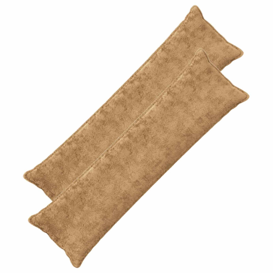 vidaXL Kussensloop 2 st HOUTEN Taupe 40 x 145 cm Nep Konijnenbont vidaXL Kussensloop 2 st HOUTEN Taupe 40 x 145 cm Nep Konijnenbont afbeelding 1