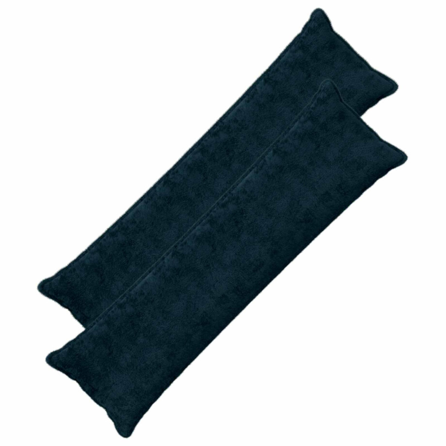 vidaXL Kussensloop 2 st HOUTEN Marineblauw 40 x 145 cm vidaXL Kussensloop 2 st HOUTEN Marineblauw 40 x 145 cm afbeelding 1