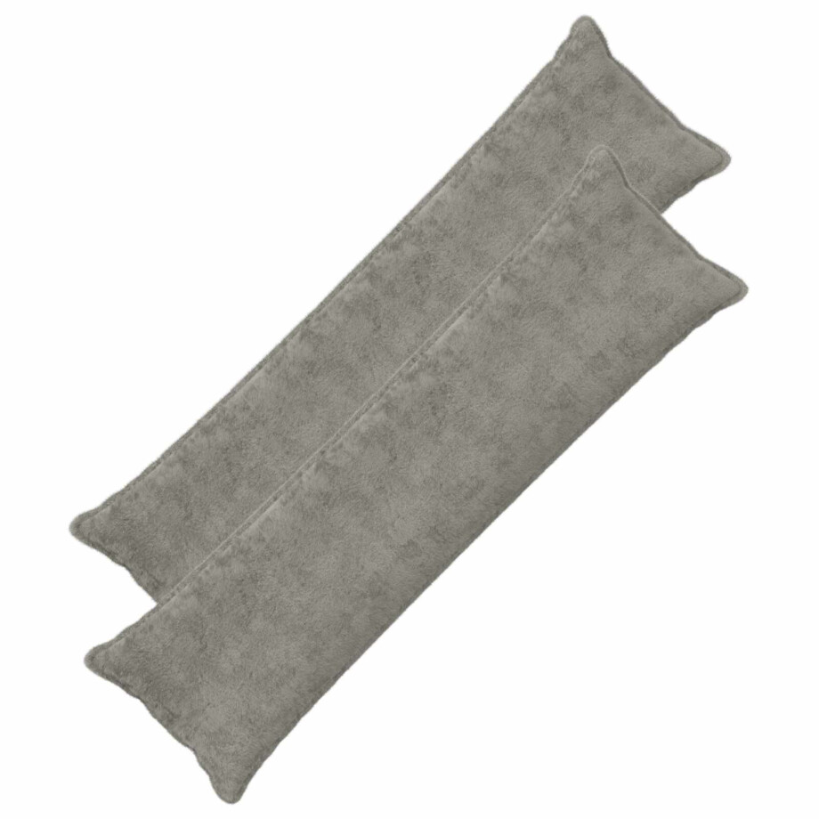 vidaXL Kussensloop 2 st HOUTEN Lichtgrijs 40 x 145 cm Nep Konijnenbont vidaXL Kussensloop 2 st HOUTEN Lichtgrijs 40 x 145 cm Nep Konijnenbont afbeelding 1