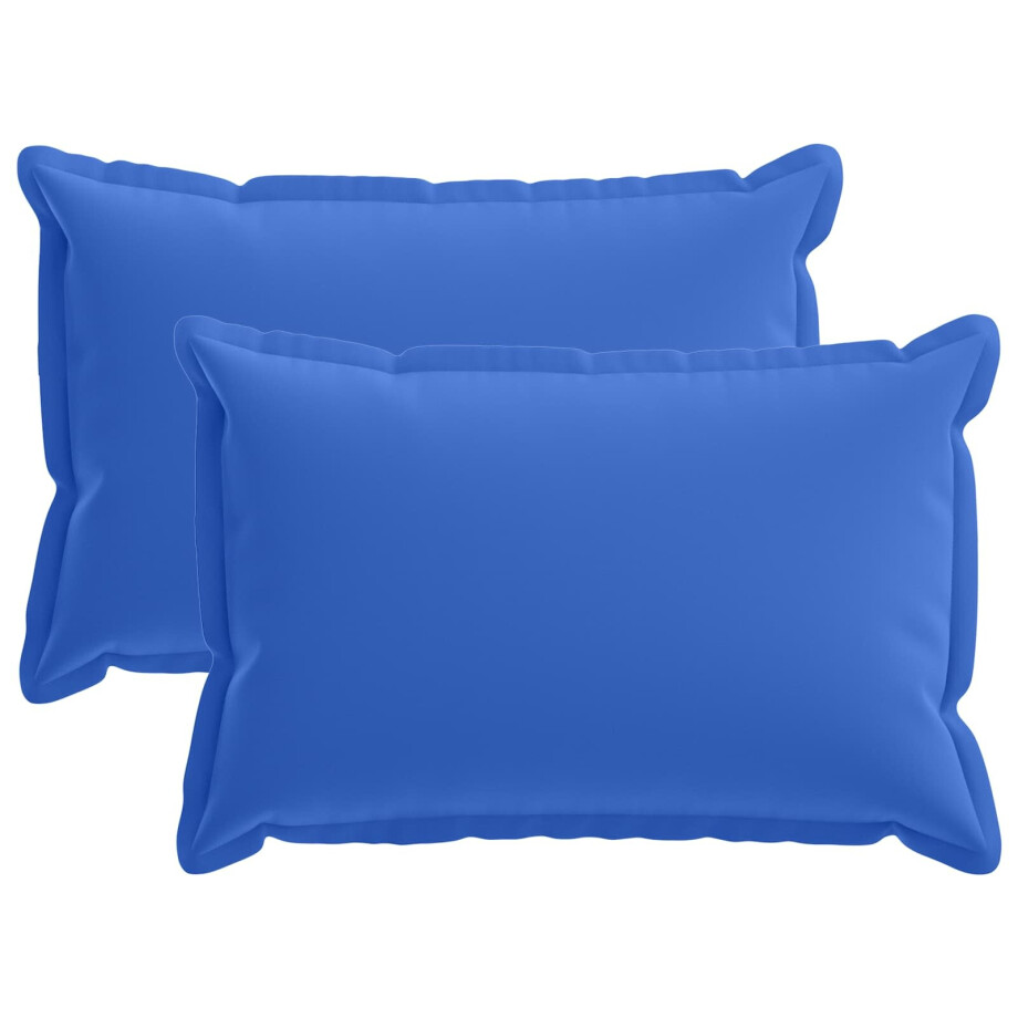 vidaXL Kussensloop 2 st HOUTEN Koninklijk Blauw 50 x 75 cm Polyester vidaXL Kussensloop 2 st HOUTEN Koninklijk Blauw 50 x 75 cm Polyester afbeelding 1