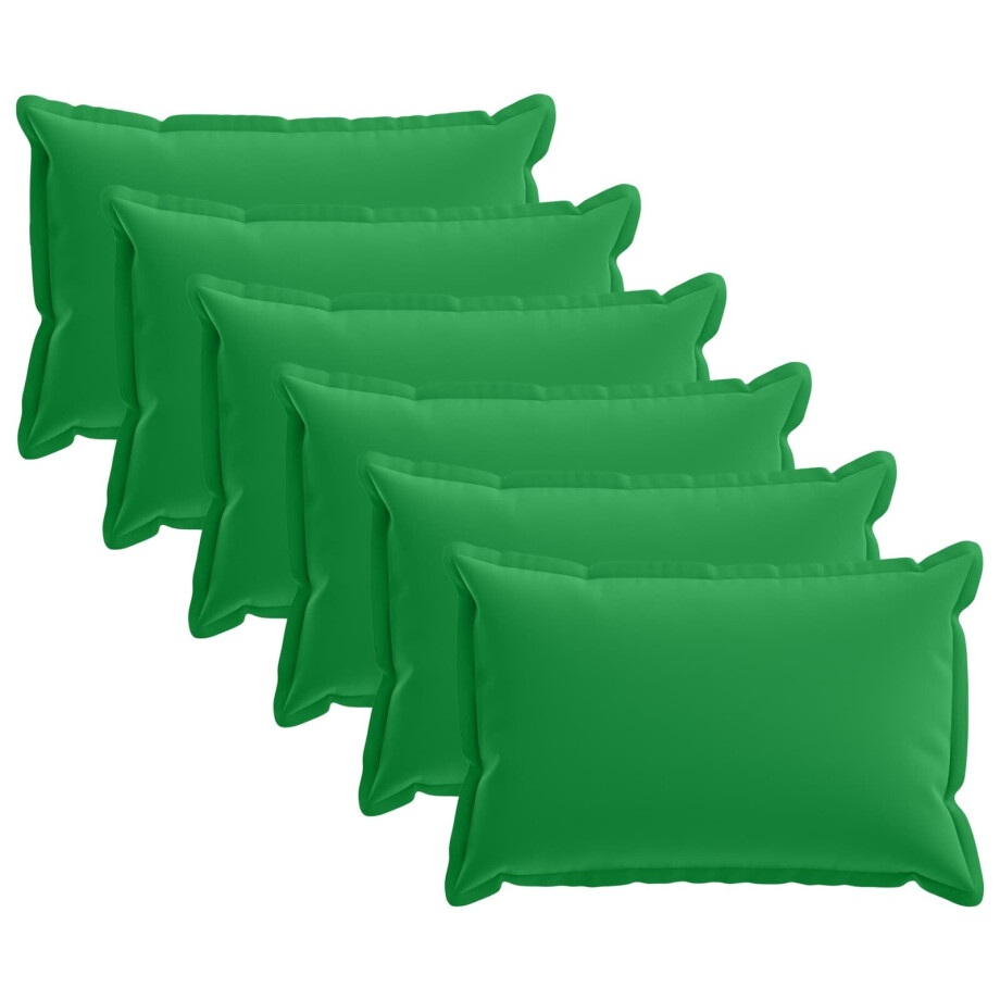 vidaXL Kussensloop 6 st HOUTEN Groen 50 x 80 cm Polyester vidaXL Kussensloop 6 st HOUTEN Groen 50 x 80 cm Polyester afbeelding 1