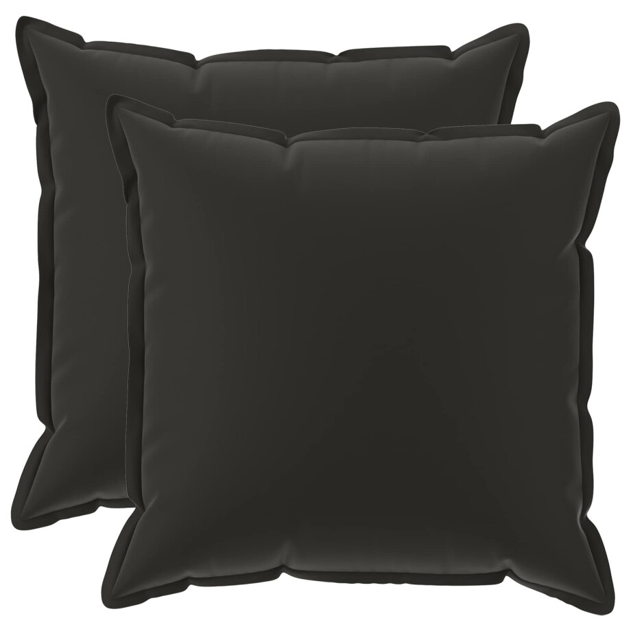 vidaXL Kussensloop 2 st HOUTEN Meerkleurig 80 x 80 cm Polyester afbeelding 1