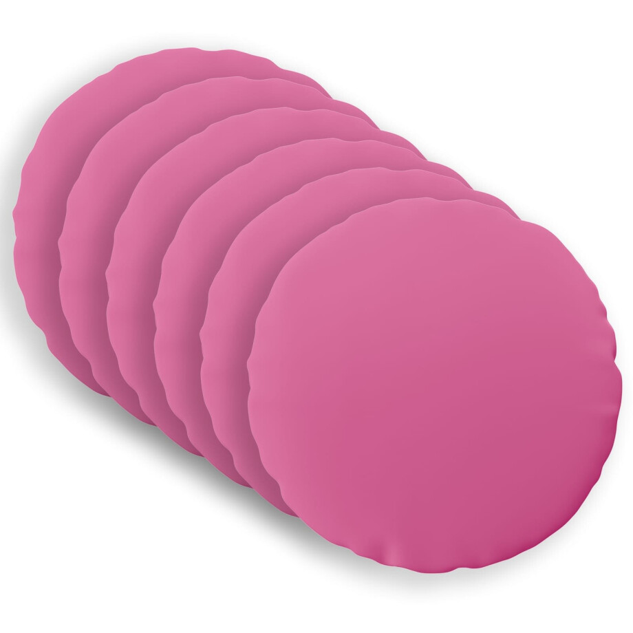 vidaXL Kussensloop 6 pcs HEERLEN Roze Ø 50 cm Polyester vidaXL Kussensloop 6 pcs HEERLEN Roze Ø 50 cm Polyester afbeelding 1