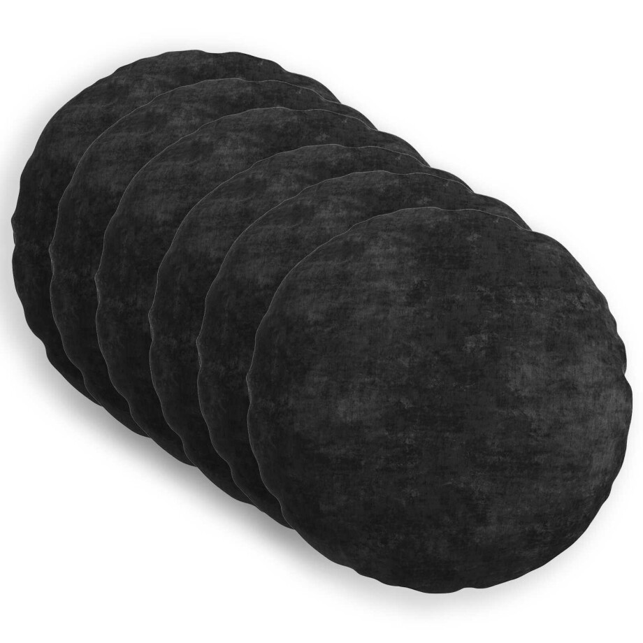 vidaXL Kussensloop 6 st HEERLEN Antraciet Ø 60 cm Chenille Stof vidaXL Kussensloop 6 st HEERLEN Antraciet Ø 60 cm Chenille Stof afbeelding 1