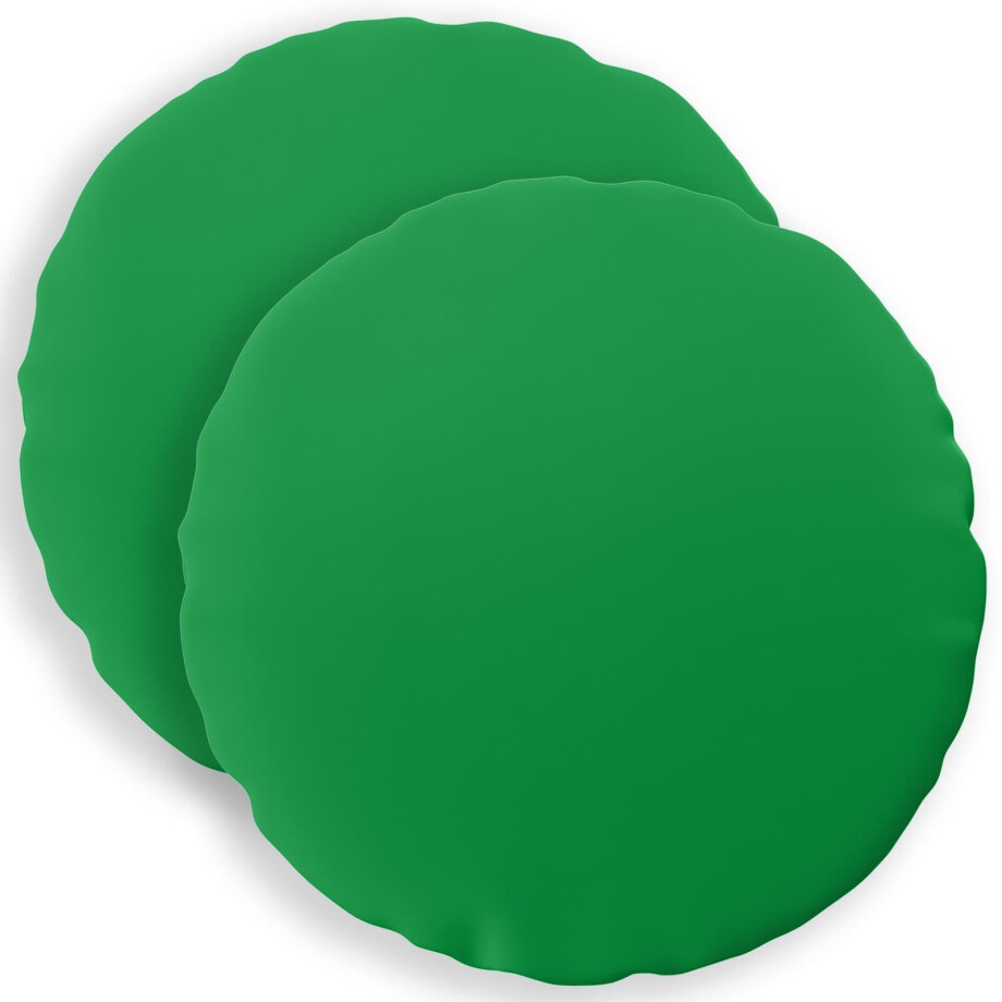vidaXL Kussensloop 2 pcs HEERLEN Groen Ø 60 cm Polyester afbeelding 1
