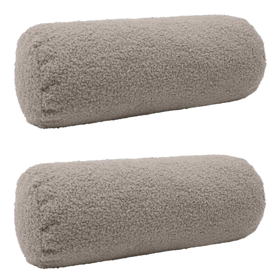 vidaXL Kussensloop 2 pcs HEERLEN Lichtgrijs Ø 15 x 40 cm Bouclé vidaXL Kussensloop 2 pcs HEERLEN Lichtgrijs Ø 15 x 40 cm Bouclé afbeelding 1