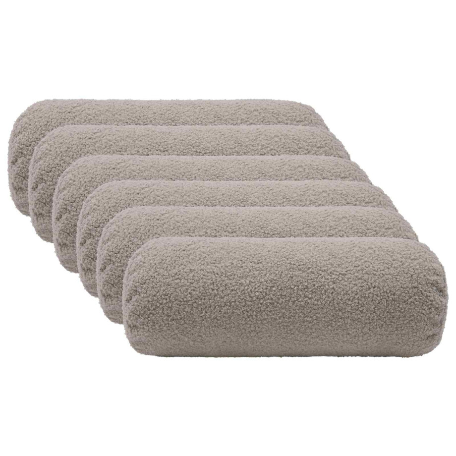 vidaXL Kussensloop 6 pcs HEERLEN Lichtgrijs Ø 15 x 40 cm Bouclé vidaXL Kussensloop 6 pcs HEERLEN Lichtgrijs Ø 15 x 40 cm Bouclé afbeelding 1