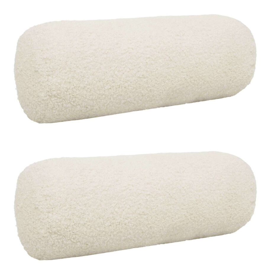 vidaXL Kussensloop 2 pcs HEERLEN Crèmekleurig Ø 15 x 40 cm Bouclé vidaXL Kussensloop 2 pcs HEERLEN Crèmekleurig Ø 15 x 40 cm Bouclé afbeelding 1