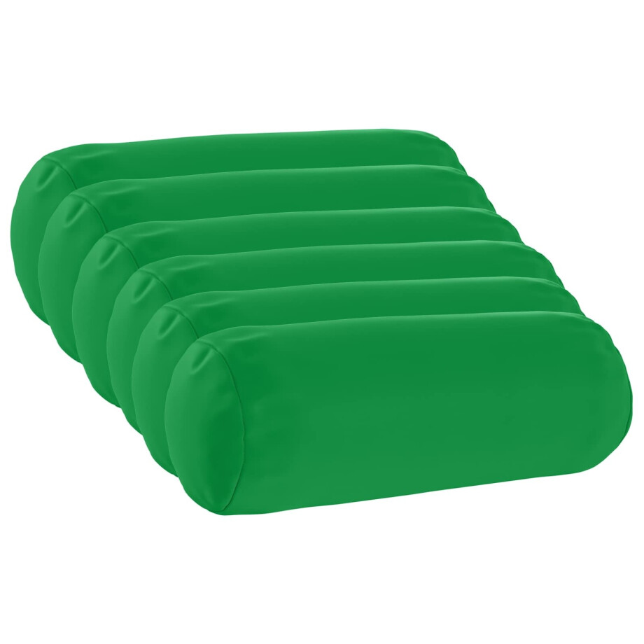 vidaXL Kussensloop 6 pcs HEERLEN Groen Ø 15 x 40 cm Polyester vidaXL Kussensloop 6 pcs HEERLEN Groen Ø 15 x 40 cm Polyester afbeelding 1