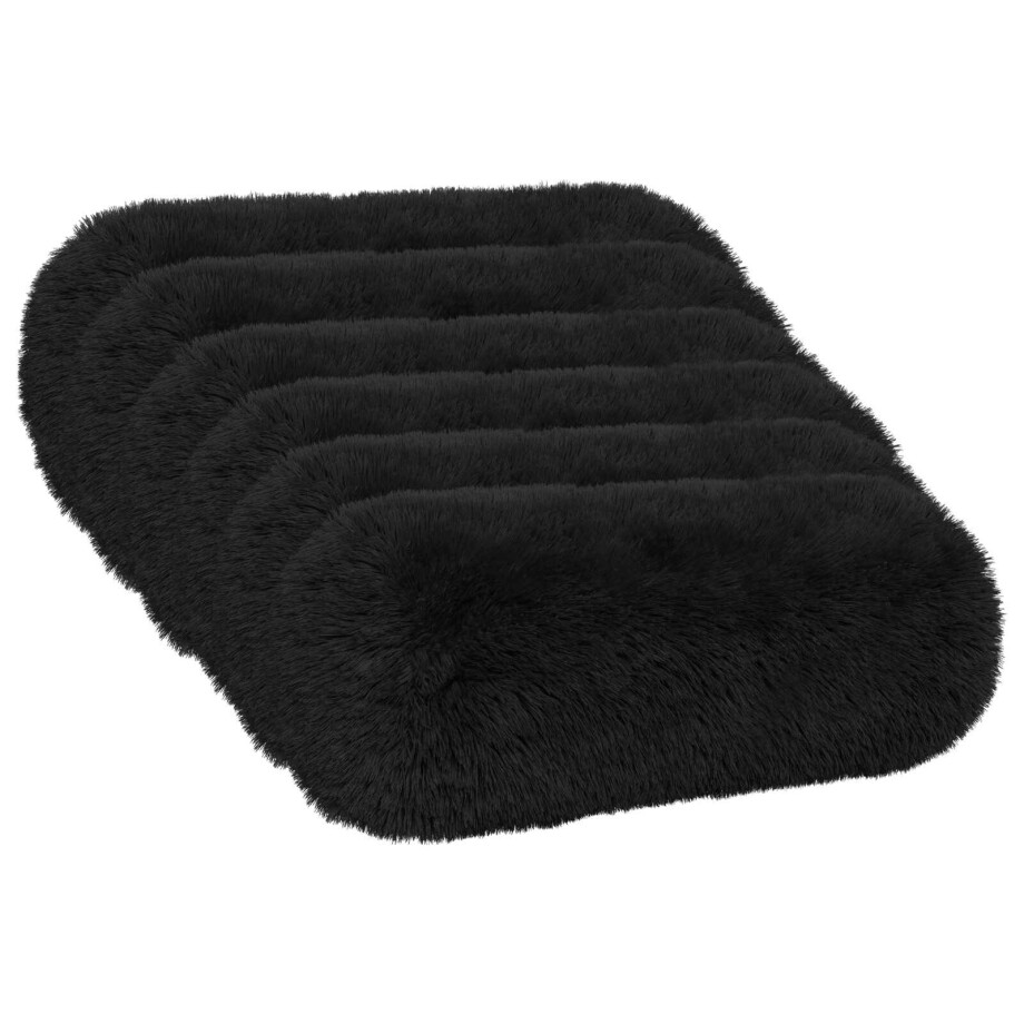 vidaXL Kussensloop 6 pcs HEERLEN Zwart Ø 15 x 40 cm PV Fleece vidaXL Kussensloop 6 pcs HEERLEN Zwart Ø 15 x 40 cm PV Fleece afbeelding 1