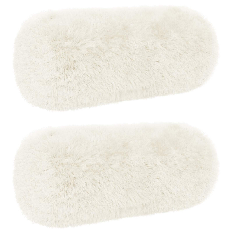 vidaXL Kussensloop 2 pcs HEERLEN Wit Ø 15 x 40 cm PV Fleece vidaXL Kussensloop 2 pcs HEERLEN Wit Ø 15 x 40 cm PV Fleece afbeelding 1