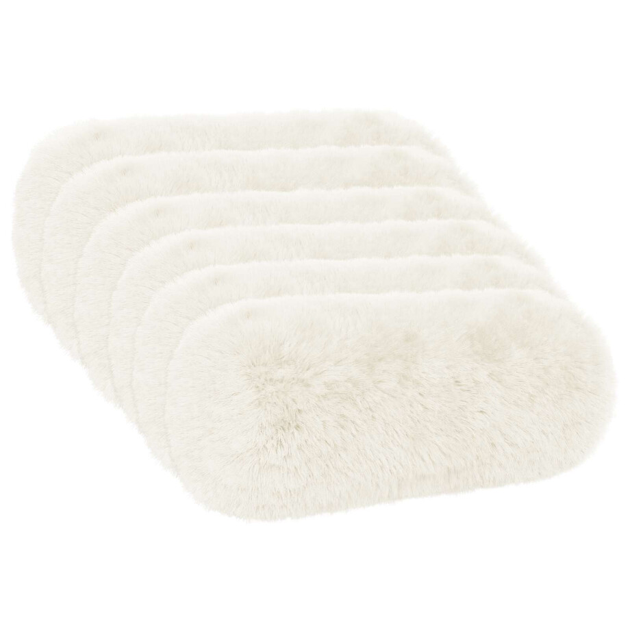 vidaXL Kussensloop 6 pcs HEERLEN Wit Ø 15 x 40 cm PV Fleece vidaXL Kussensloop 6 pcs HEERLEN Wit Ø 15 x 40 cm PV Fleece afbeelding 1