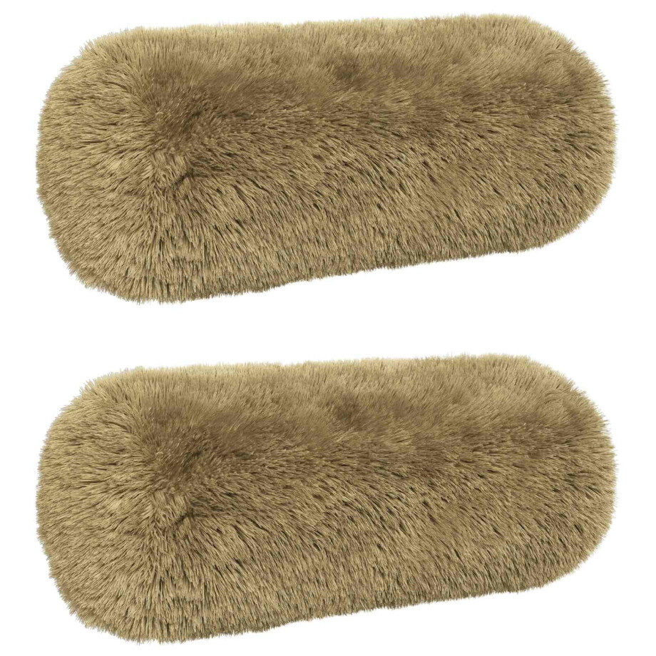vidaXL Kussensloop 2 pcs HEERLEN Lichtgroen Ø 15 x 40 cm PV Fleece vidaXL Kussensloop 2 pcs HEERLEN Lichtgroen Ø 15 x 40 cm PV Fleece afbeelding 1