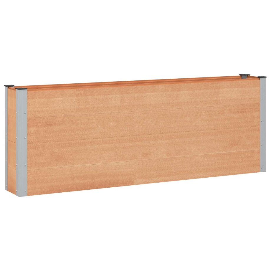 vidaXL Verhoogde plantenbak Bruin 200 x 30 x 72 cm WPC en Aluminium vidaXL Verhoogde plantenbak Bruin 200 x 30 x 72 cm WPC en Aluminium afbeelding 1