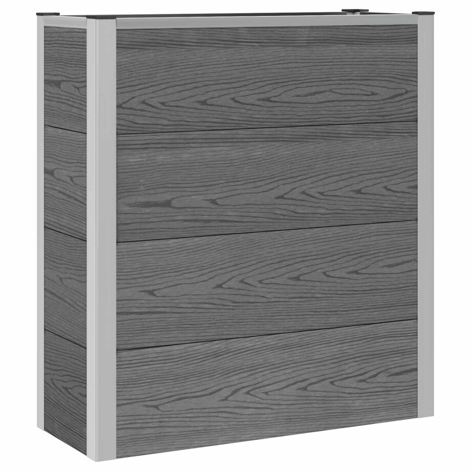 vidaXL Verhoogde plantenbak Grijs 75 x 30 x 22 cm WPC en Aluminium vidaXL Verhoogde plantenbak Grijs 75 x 30 x 22 cm WPC en Aluminium afbeelding 1