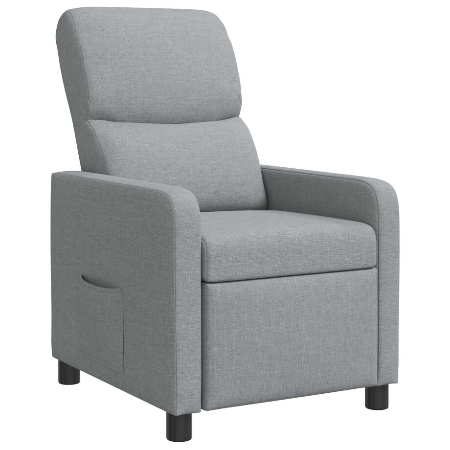 vidaXL Relaxfauteuil Lichtgrijs Stof vidaXL Relaxfauteuil Lichtgrijs Stof afbeelding 1