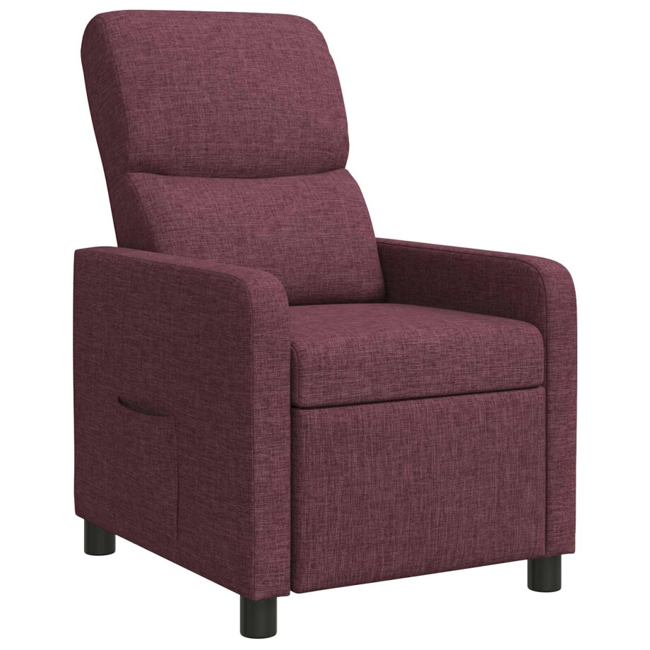 vidaXL Relaxfauteuil Paars Stof vidaXL Relaxfauteuil Paars Stof afbeelding 1