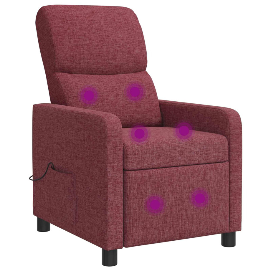 vidaXL Relaxfauteuil Wijnrood Stof vidaXL Relaxfauteuil Wijnrood Stof afbeelding 1