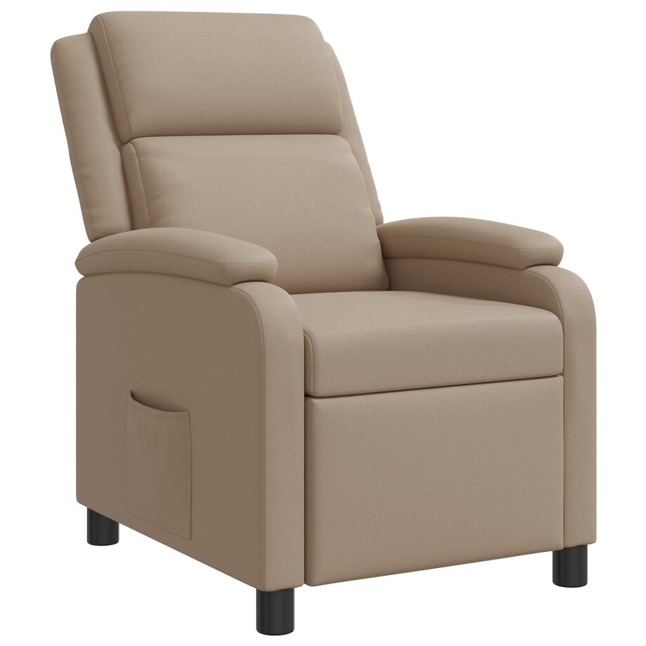 vidaXL Relaxfauteuil Cappuccino Kunstleer afbeelding 1