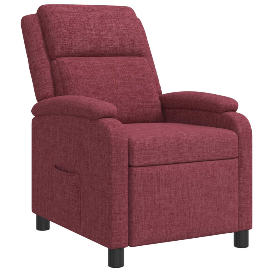 vidaXL Relaxfauteuil Wijnrood Stof vidaXL Relaxfauteuil Wijnrood Stof afbeelding 1