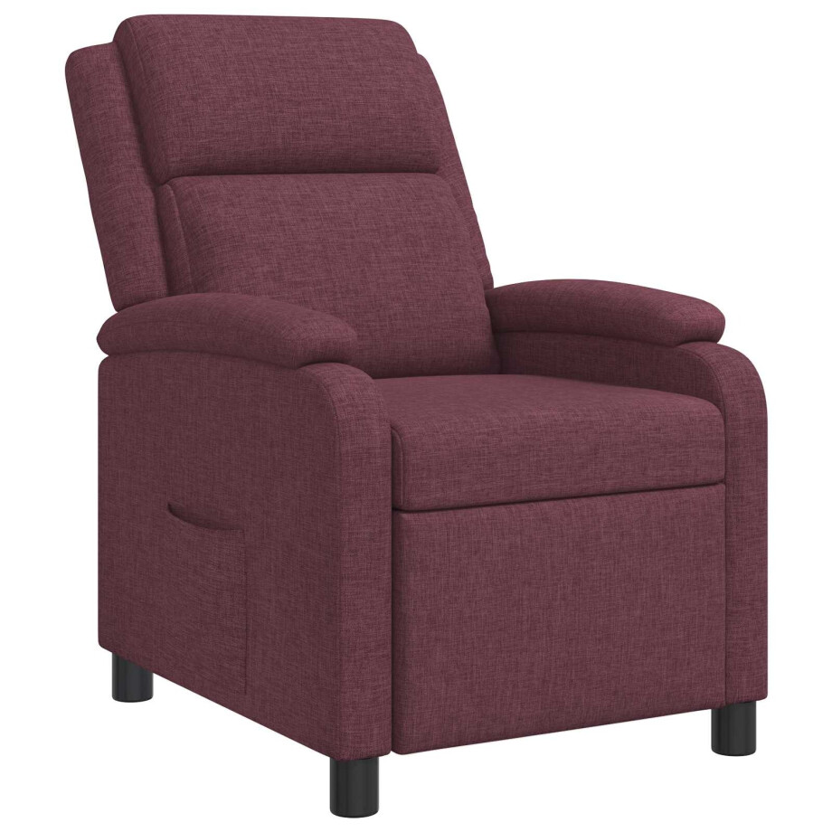 vidaXL Relaxfauteuil Paars Stof vidaXL Relaxfauteuil Paars Stof afbeelding 1