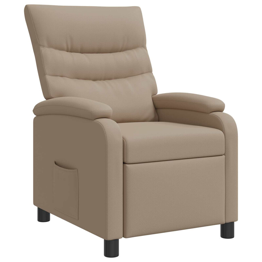 vidaXL Relaxfauteuil Cappuccino Kunstleer afbeelding 1