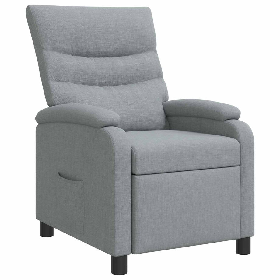 vidaXL Relaxfauteuil Lichtgrijs Stof vidaXL Relaxfauteuil Lichtgrijs Stof afbeelding 1