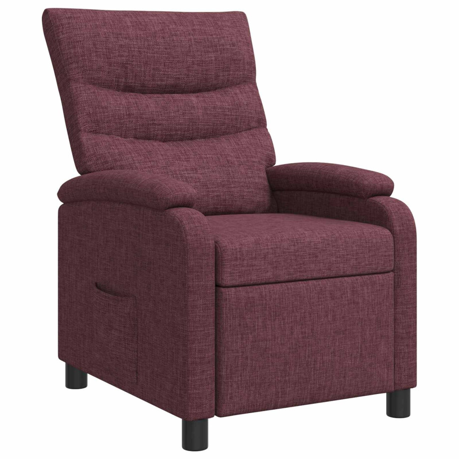 vidaXL Relaxfauteuil Paars Stof vidaXL Relaxfauteuil Paars Stof afbeelding 1