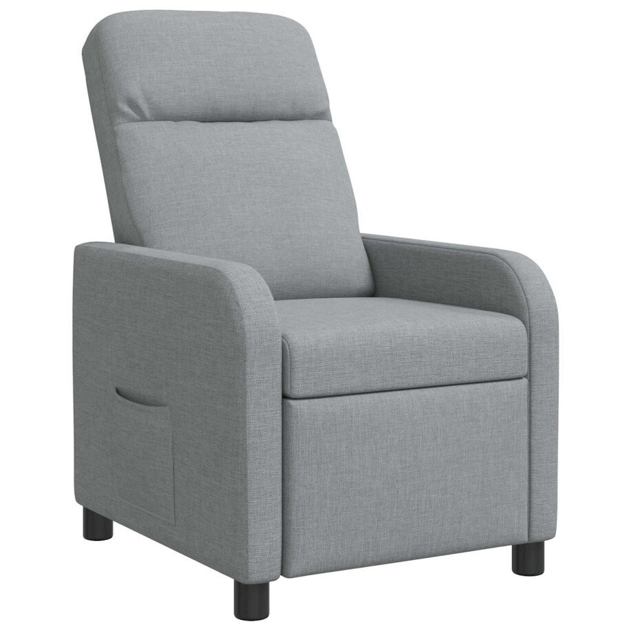 vidaXL Relaxfauteuil Lichtgrijs Stof vidaXL Relaxfauteuil Lichtgrijs Stof afbeelding 1
