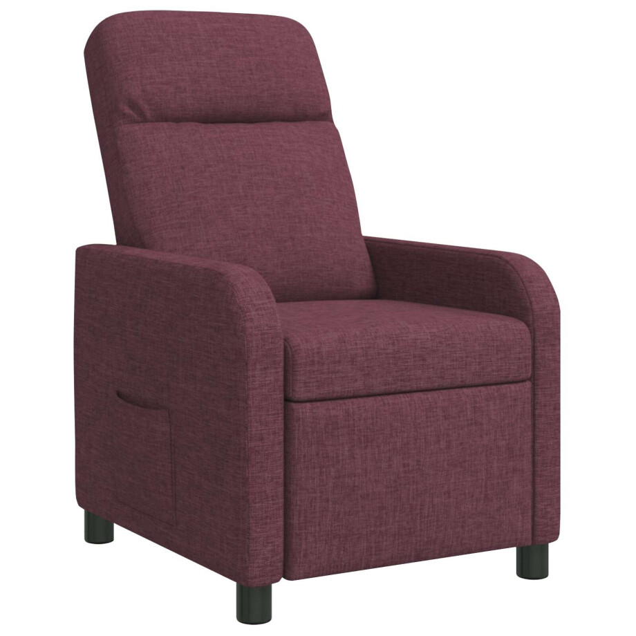 vidaXL Relaxfauteuil Paars Stof vidaXL Relaxfauteuil Paars Stof afbeelding 1