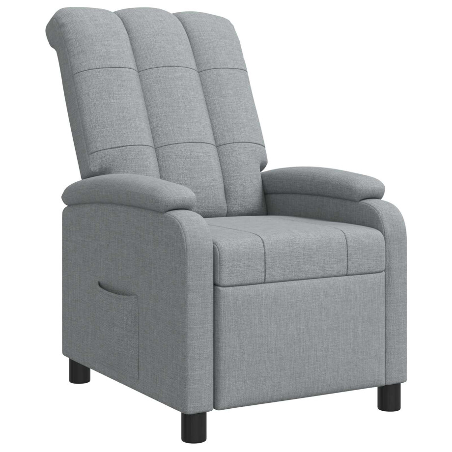 vidaXL Relaxfauteuil Lichtgrijs Stof vidaXL Relaxfauteuil Lichtgrijs Stof afbeelding 1